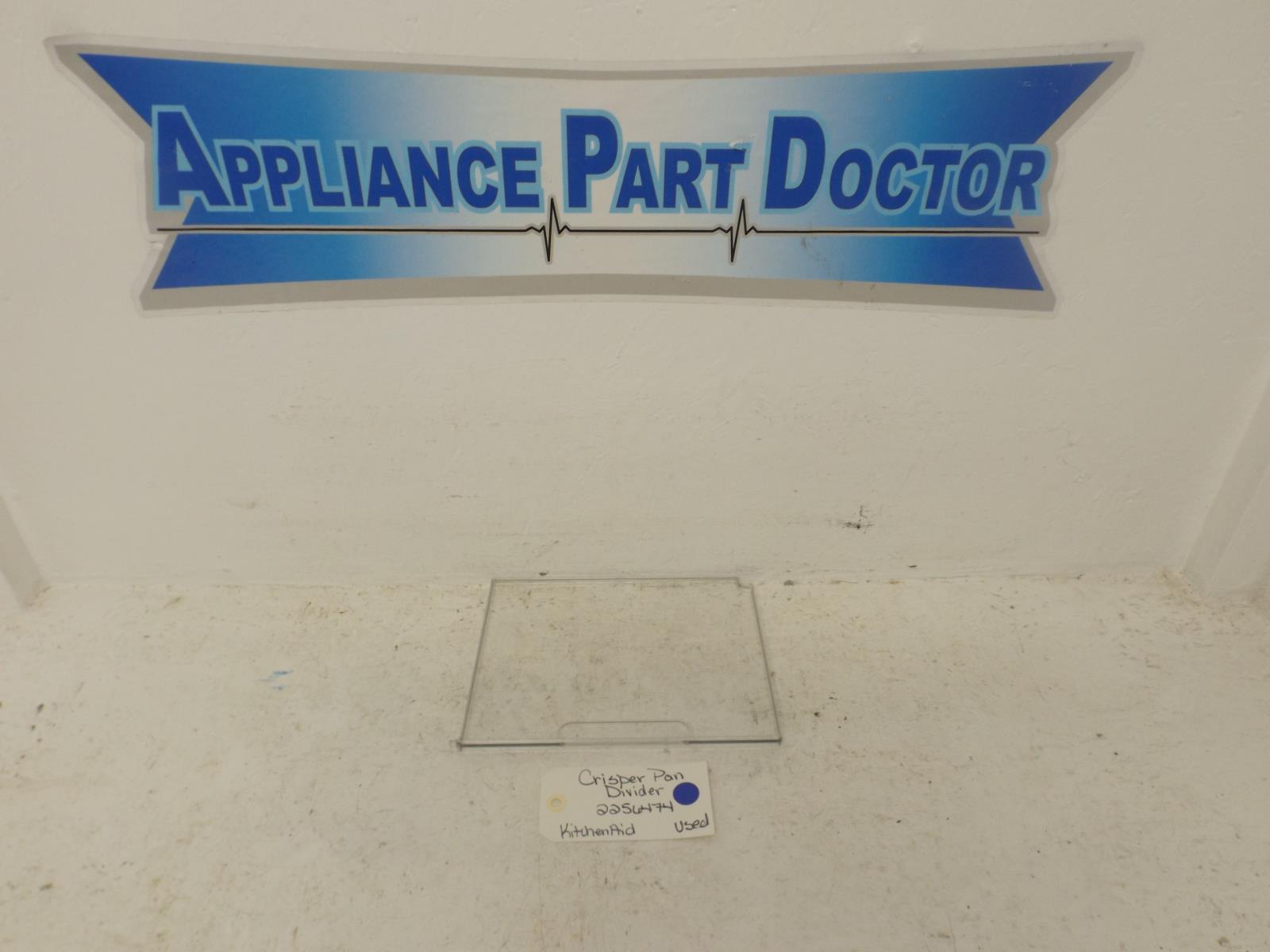 KitchenAid Refrigerator 2256474 Crisper Pan Divider Used KitchenAid Refrigerator 2256474 Crisper Pan Divider Used